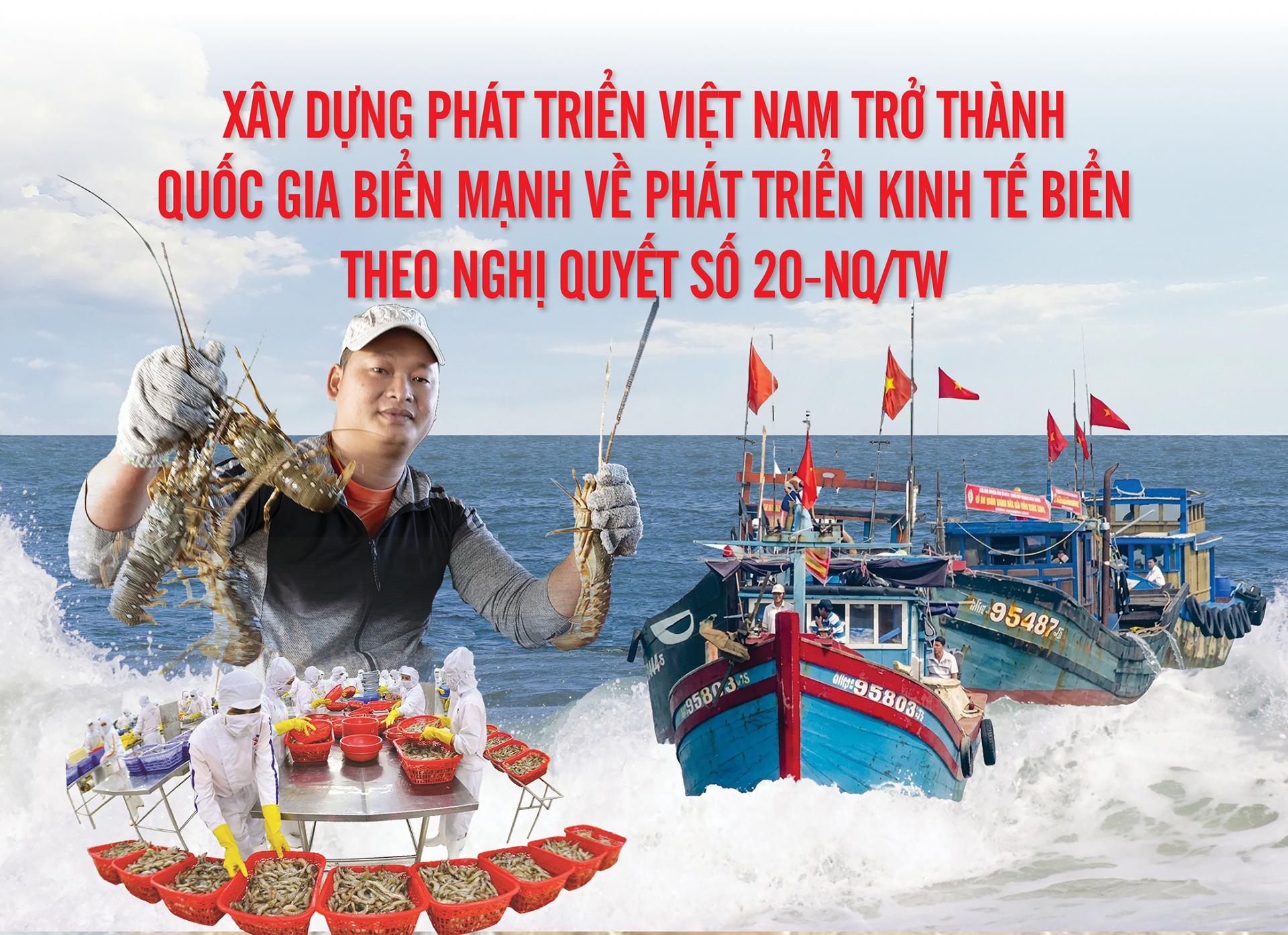 Xây dựng phát triển Việt Nam trở thành quốc gia biển mạnh về phát triển kinh tế biển theo Nghị quyết số 20-NQ/TW