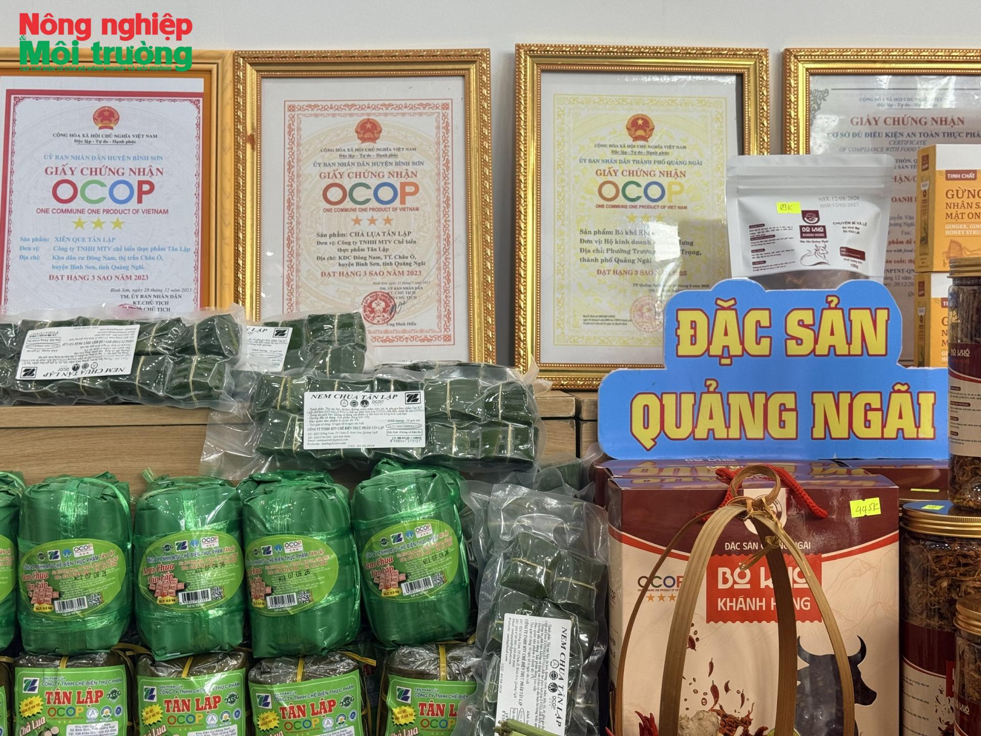 Quảng Ngãi có 535 sản phẩm OCOP còn thời hạn