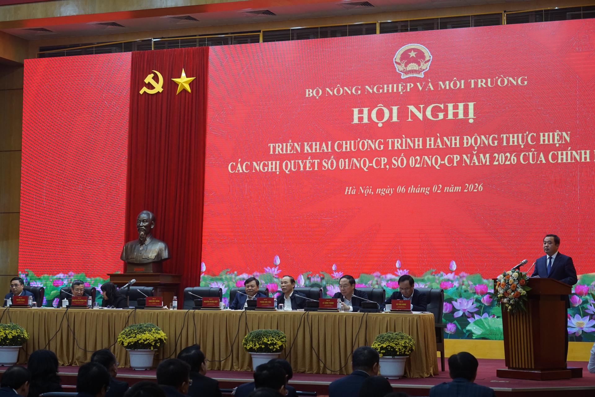 Bộ Nông nghiệp và Môi trường quyết tâm tăng tốc, bứt phá trong năm 2026