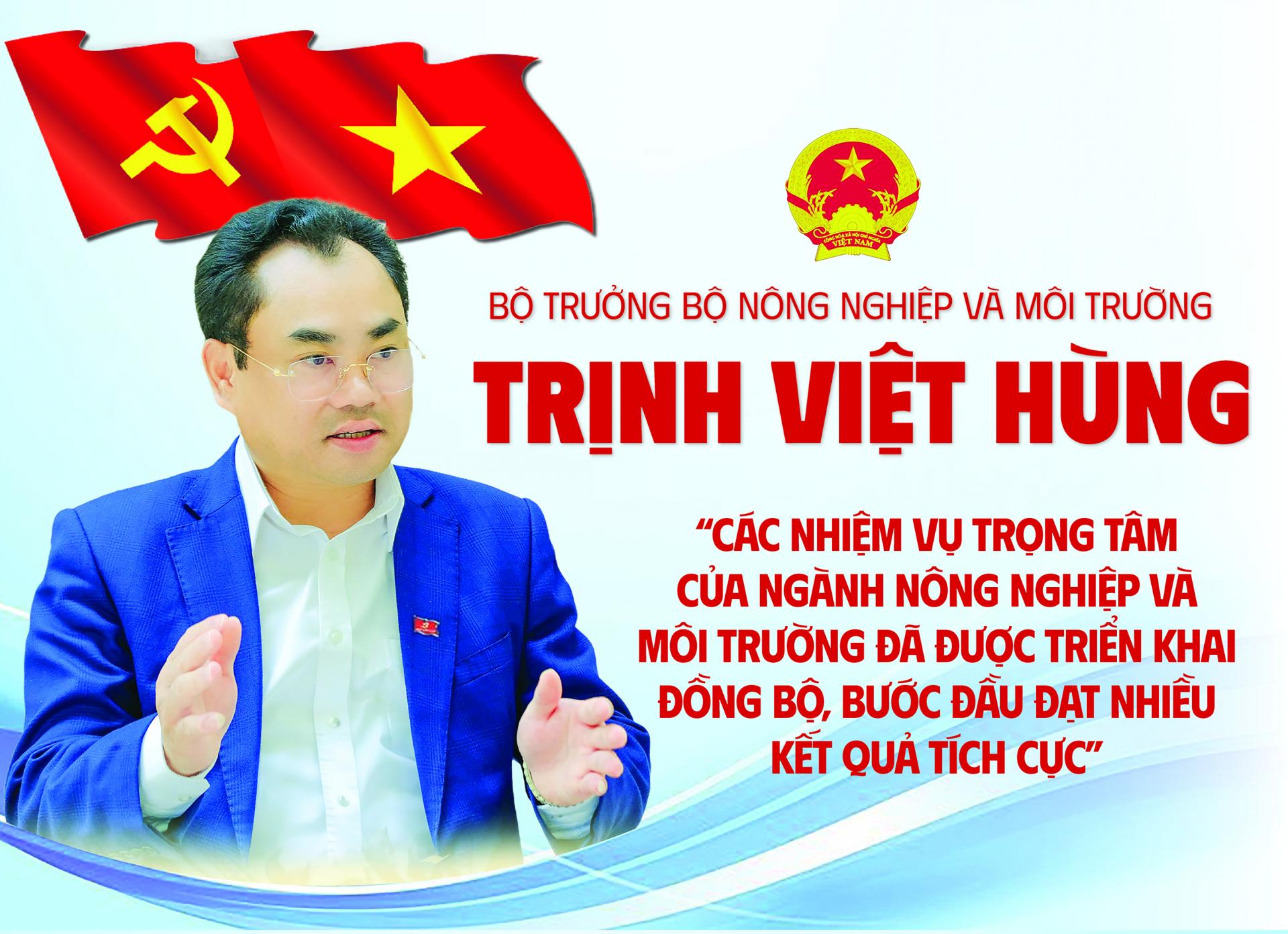 Bộ trưởng Trịnh Việt Hùng: “Các nhiệm vụ trọng tâm của ngành Nông nghiệp và Môi trường đã được triển khai đồng bộ, bước đầu đạt nhiều kết quả tích cực”