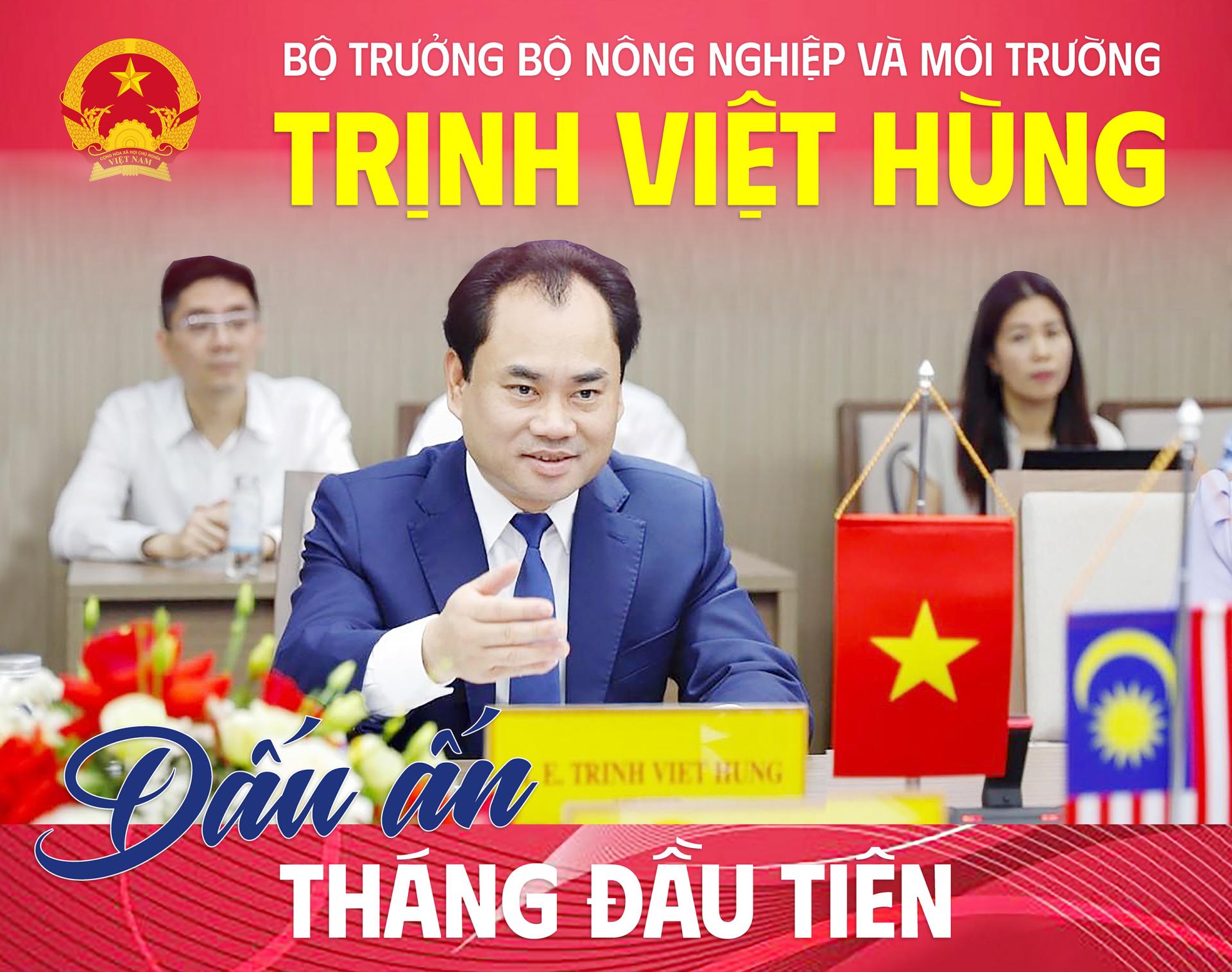 Bộ trưởng Bộ Nông nghiệp và Môi trường Trịnh Việt Hùng: Dấu ấn tháng đầu tiên