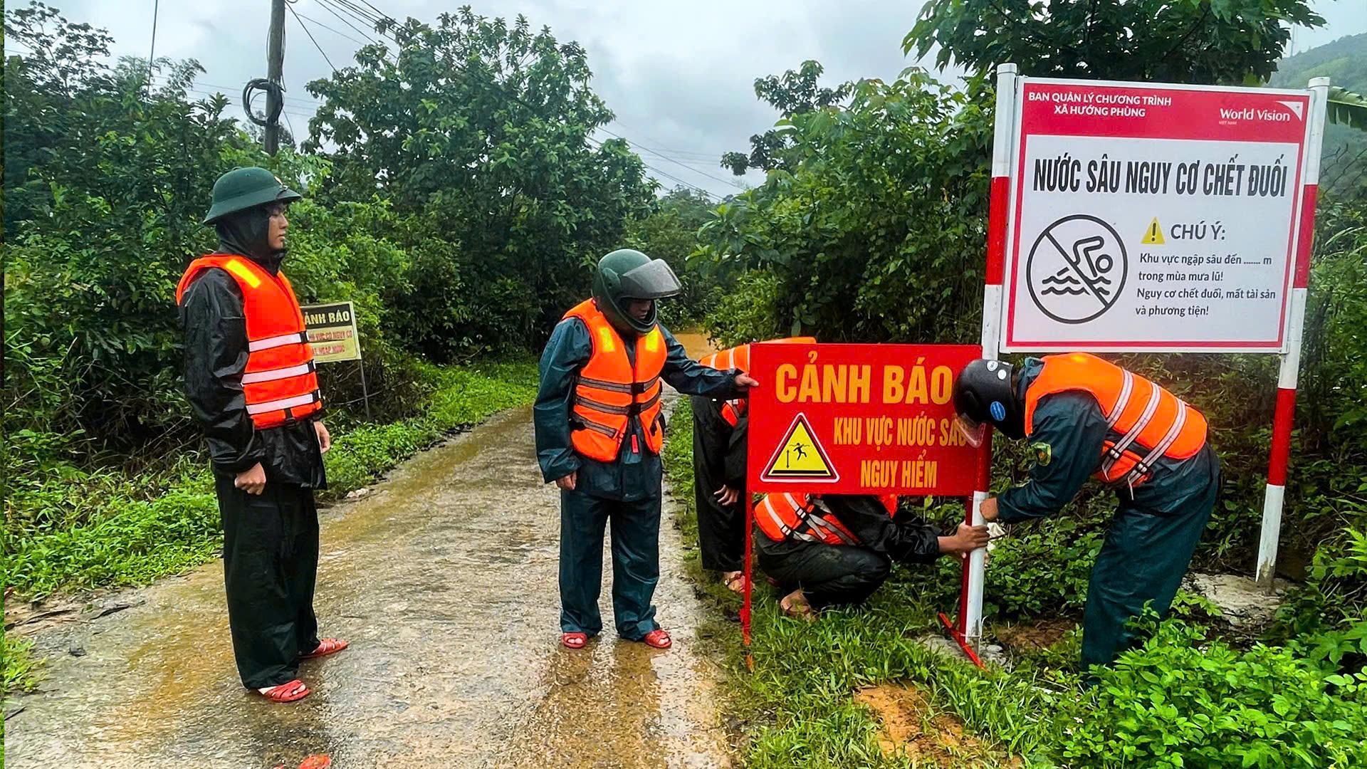 Quảng Trị: Mưa lớn gây chia cắt cục bộ
