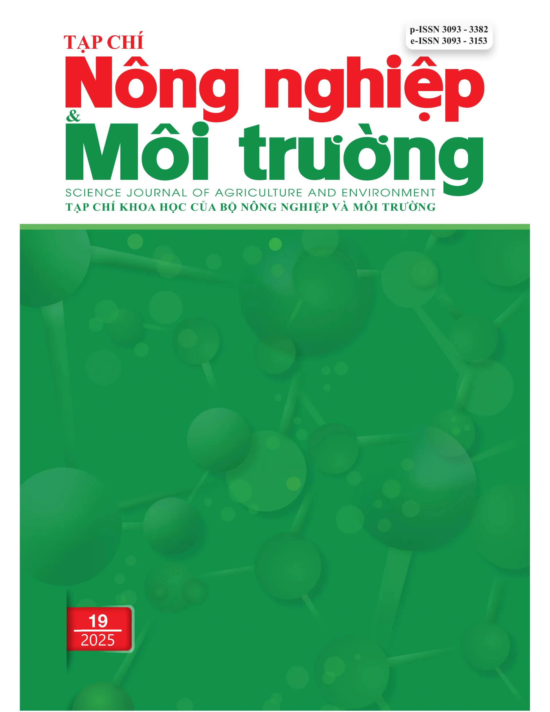 Tạp chí Nông nghiệp và Môi trường số 19 (Kỳ 1 tháng 10) năm 2025