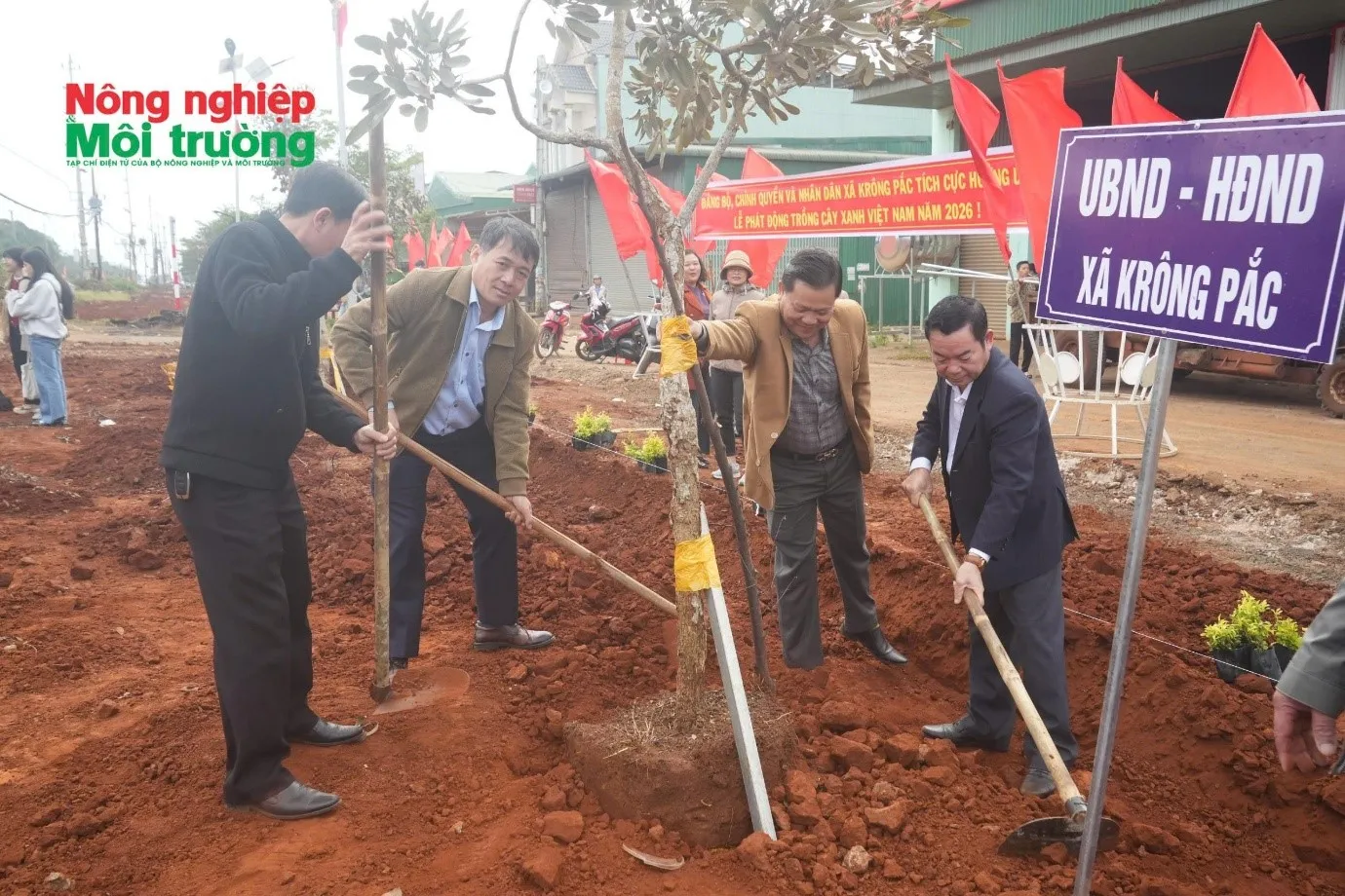 Đắk Lắk: Phát động trồng cây xanh năm 2026 tại xã Krông Pắc