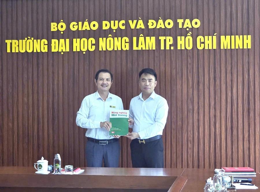 Tạp chí Nông nghiệp và Môi trường sẽ hợp tác với Trường Đại học Nông Lâm TP. Hồ Chí Minh lan tỏa tri thức khoa học