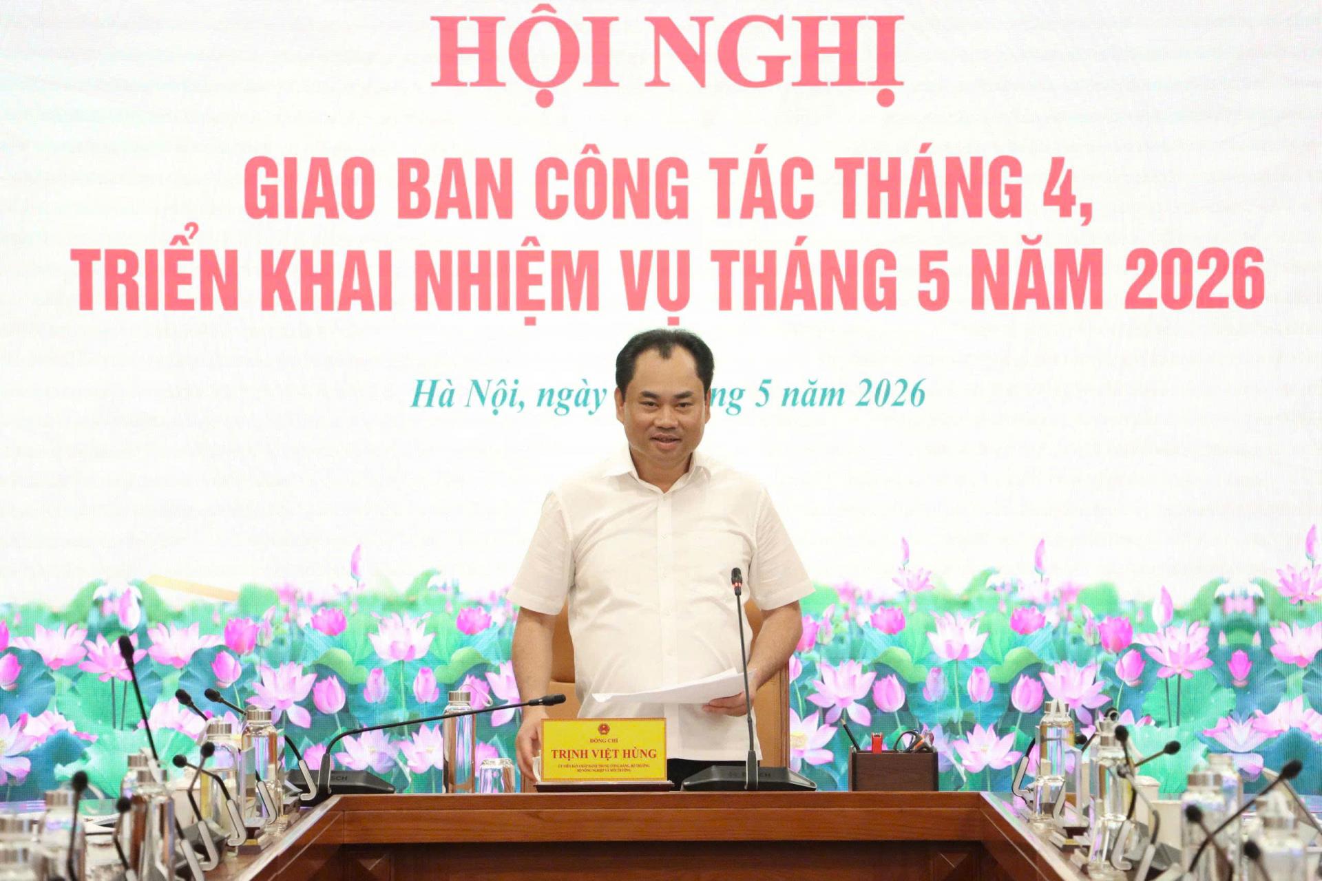 Bộ Nông nghiệp và Môi trường quyết liệt tháo gỡ điểm nghẽn thể chế và thủ tục hành chính