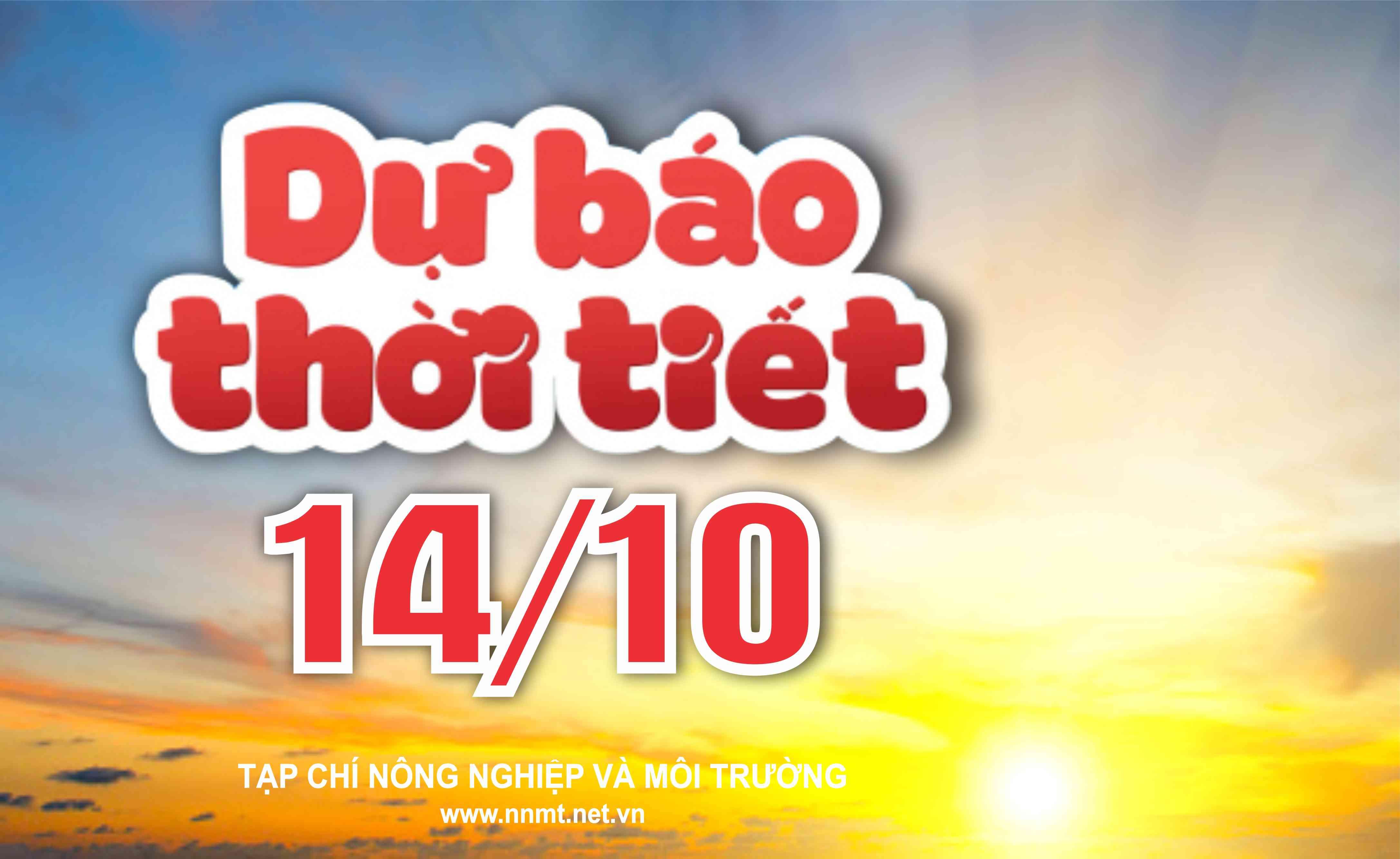 Thời tiết 14/10: Khu vực Bắc Bộ, Thanh Hóa - Hà Tĩnh mưa to