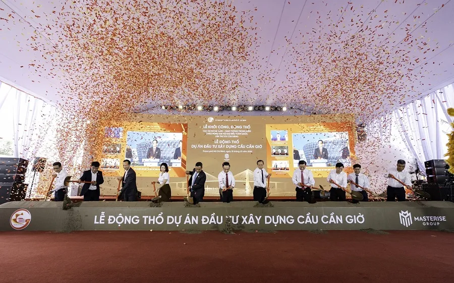 Động thổ cầu Cần Giờ: Hạ tầng lịch sử “dọn đường” cho Siêu đô thị biển ESG++ Vinhomes Green Paradise