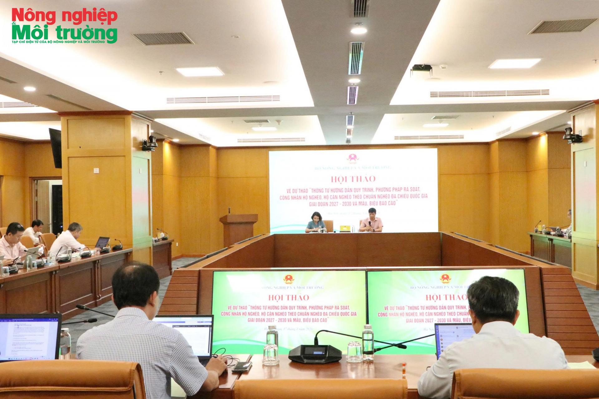 Góp ý dự thảo ‘‘Thông tư hướng dẫn quy trình, rà soát, công nhận hộ nghèo, hộ cận nghèo theo chuẩn nghèo đa chiều