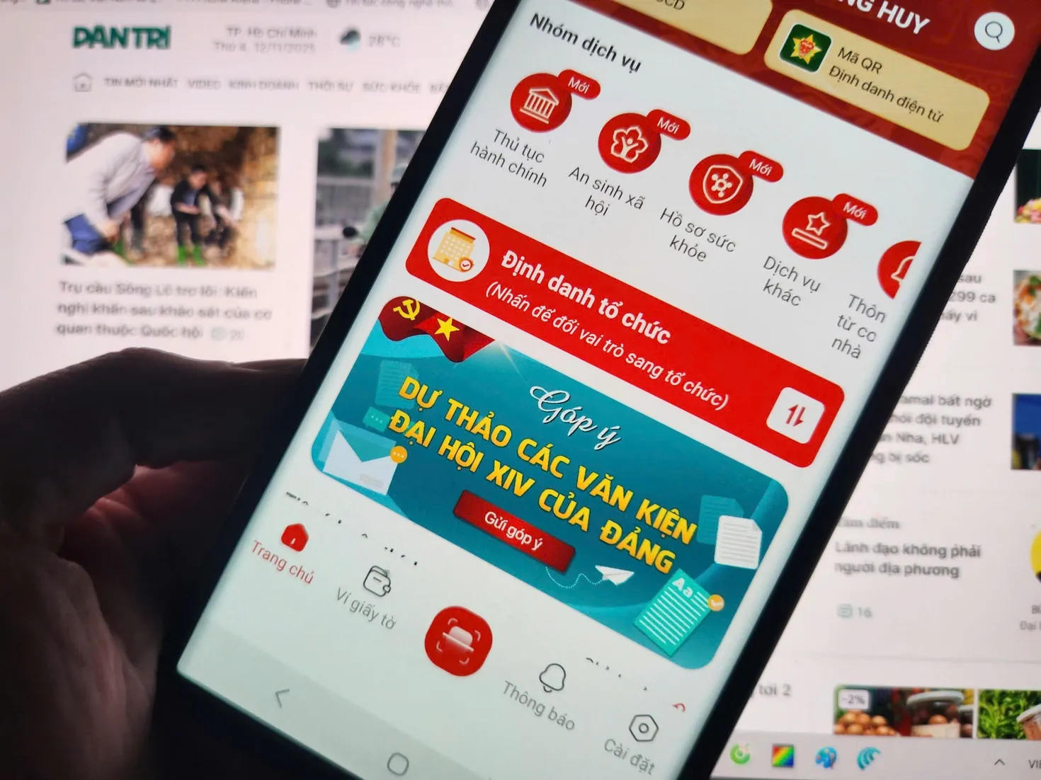 Hướng dẫn cách góp ý dự thảo Văn kiện Đại hội XIV của Đảng thông qua VNeID