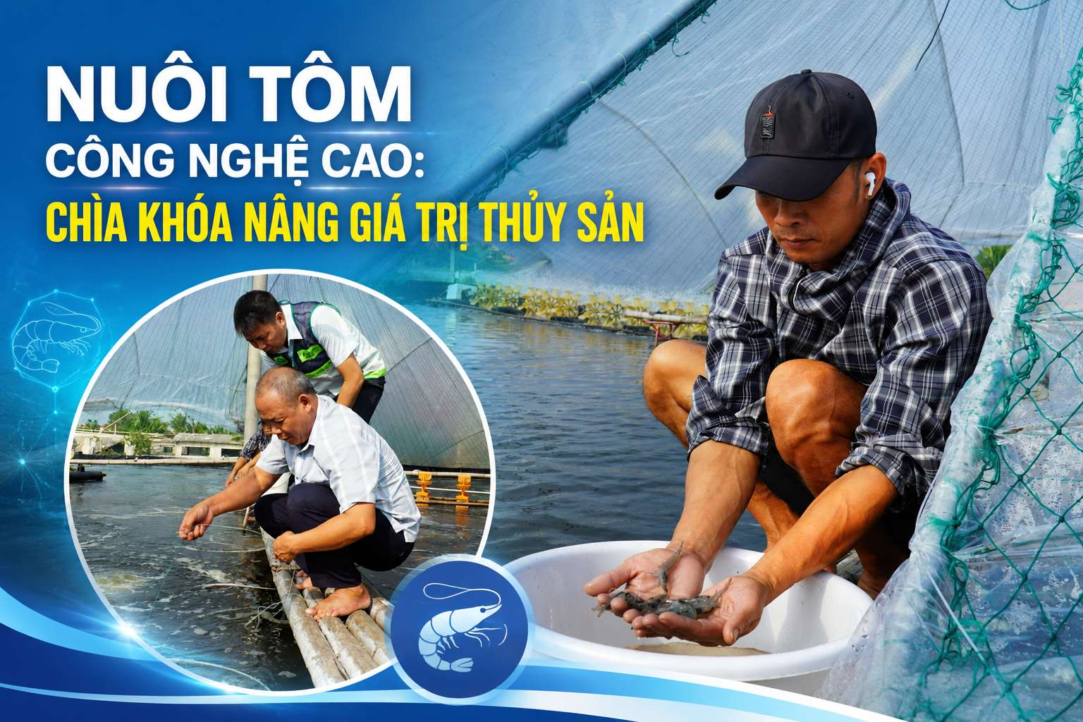 Nuôi tôm công nghệ cao: Chìa khóa nâng giá trị thủy sản
