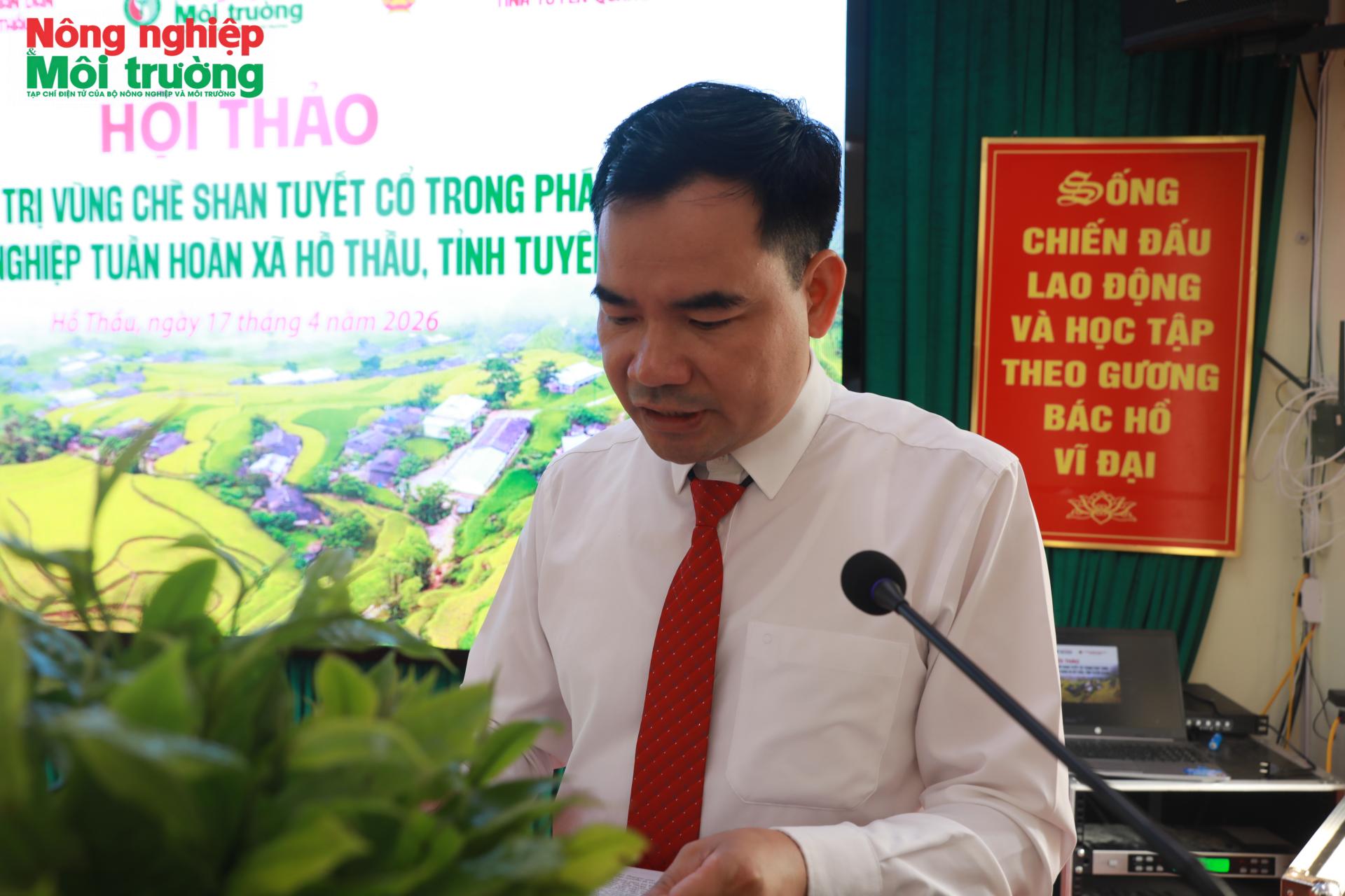 Chủ tịch UBND xã Hồ Thầu: Định vị trà Shan Tuyết thành trụ cột kinh tế di sản