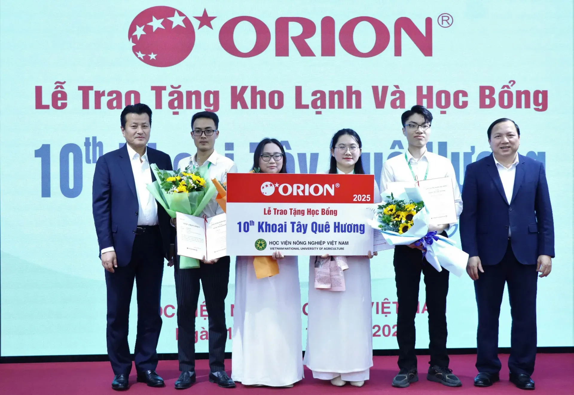 Tập đoàn ORION Hàn Quốc trao tặng học bổng “Khoai tây quê hương”
