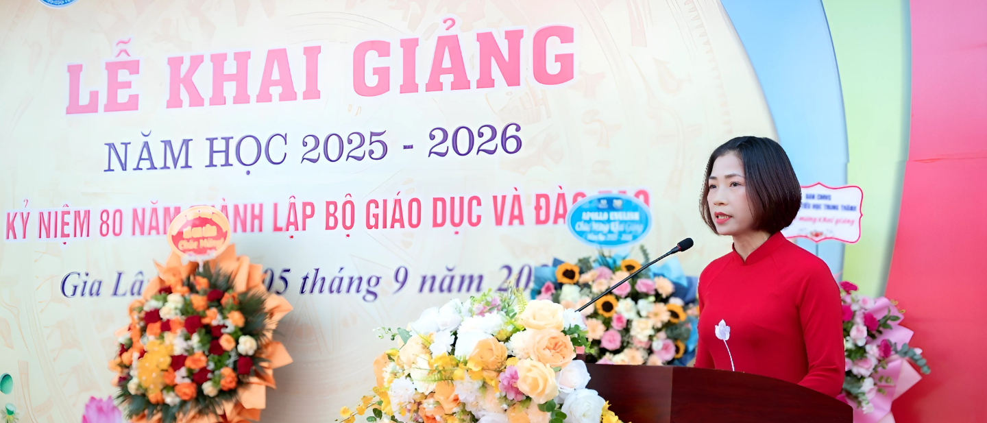 Trường Tiểu học Trung Thành tưng bừng khai giảng năm học mới