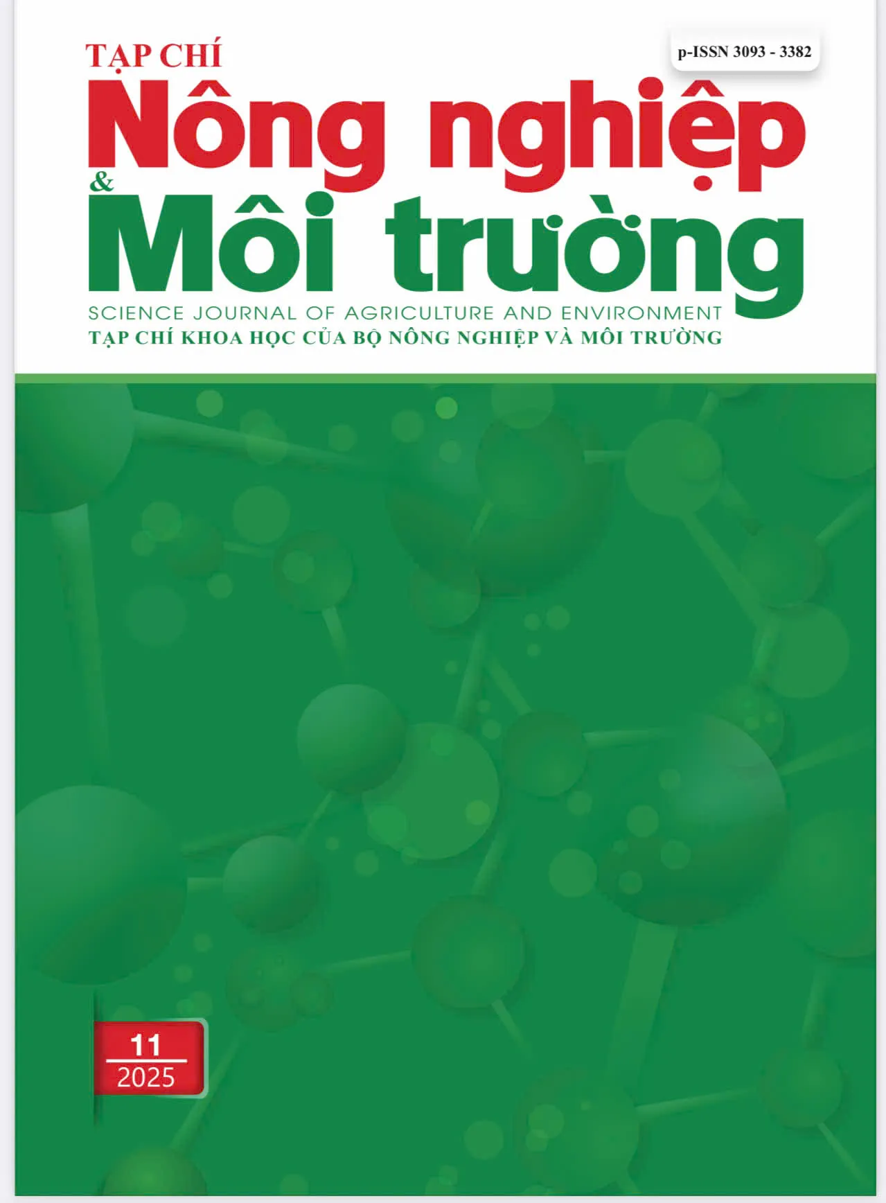 Tạp chí Nông nghiệp và Môi trường số 11 (Kỳ 1 tháng 6) năm 2025