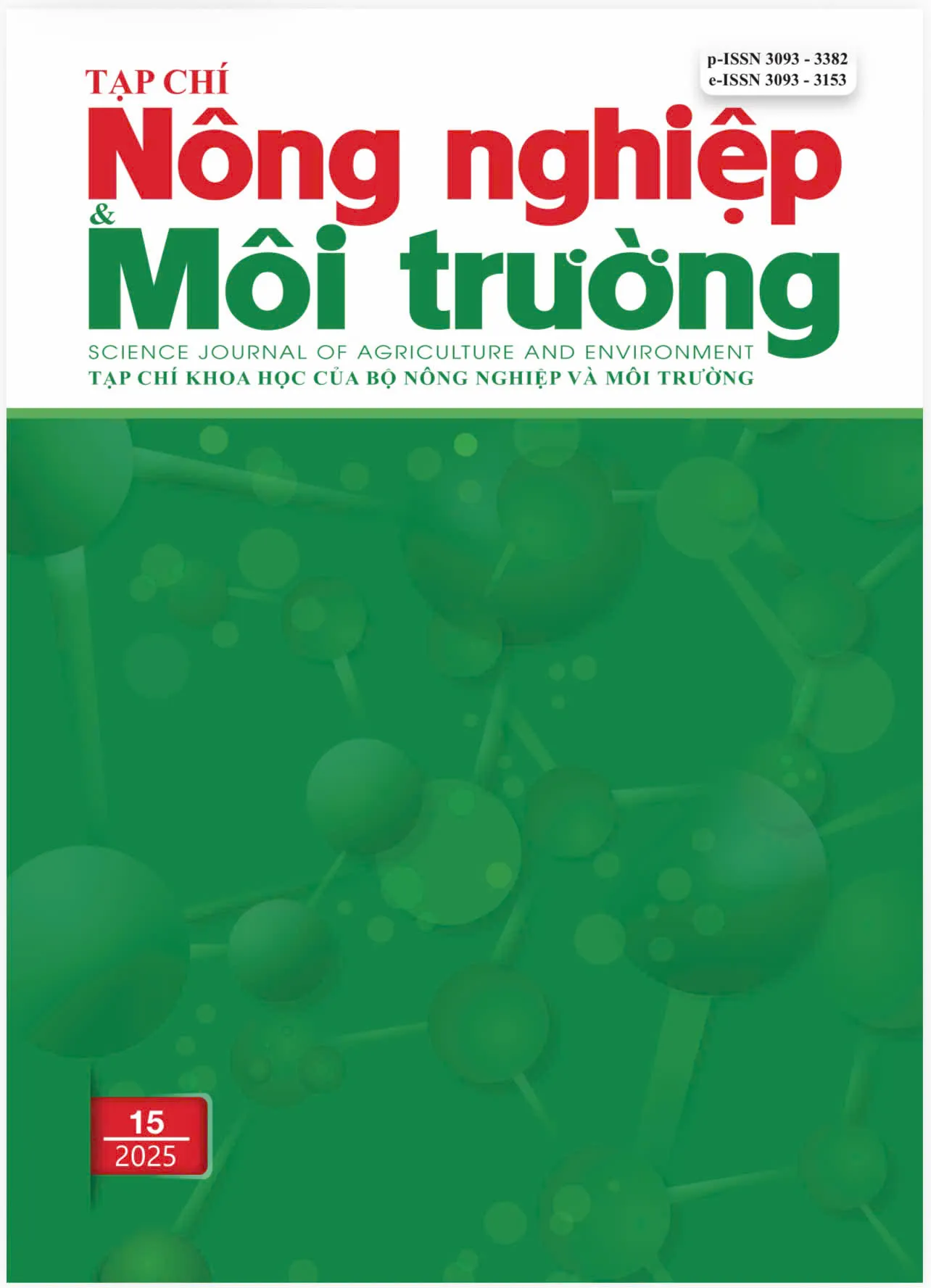 Tạp chí Nông nghiệp và Môi trường số 15 (Kỳ 1 tháng 8) năm 2025