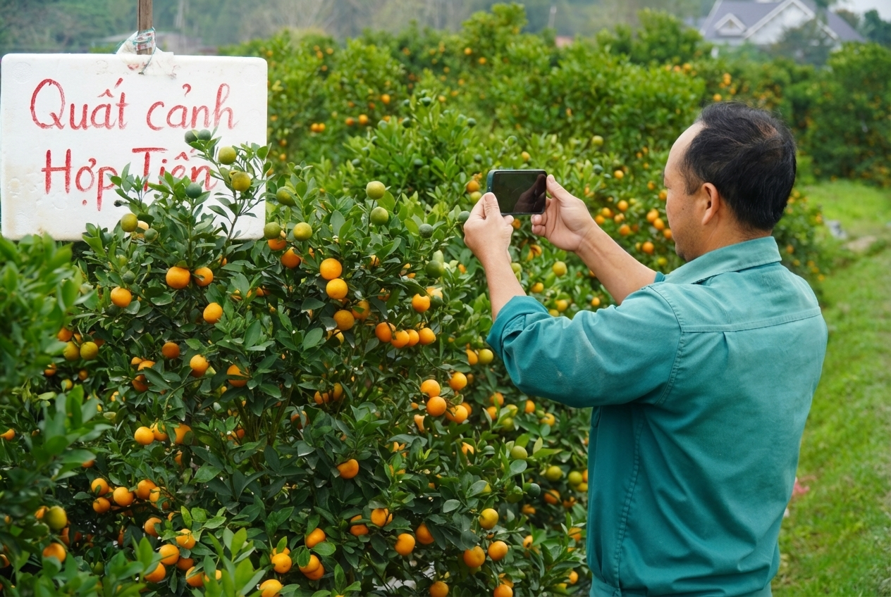 Hợp Tiến vào vụ Tết: Hồi sinh sau lũ, giữ nhịp xuân từ quất cảnh