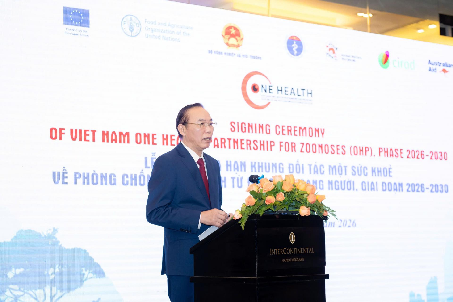 Ký kết Khung Đối tác Một Sức khỏe 2026 - 2030: Tăng cường liên kết đa ngành, chủ động kiểm soát dịch bệnh