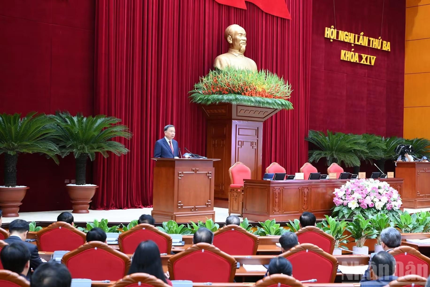 Toàn văn phát biểu bế mạc Hội nghị Trung ương 3, khóa XIV của Tổng Bí thư, Chủ tịch nước Tô Lâm