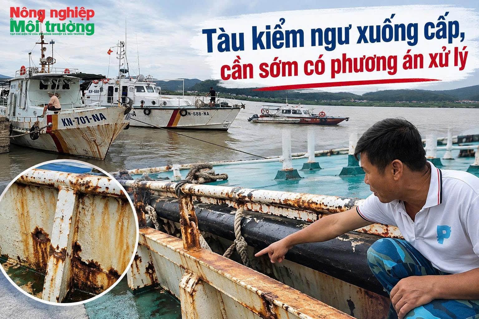 Nghệ An: Tàu kiểm ngư xuống cấp, cần sớm có phương án xử lý