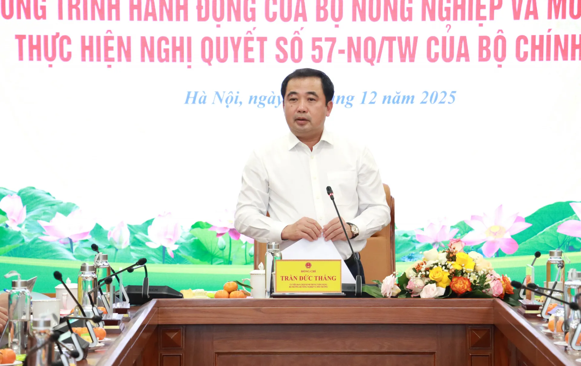 Bộ trưởng Trần Đức Thắng: Cần đưa Nghị quyết số 57-NQ/TW vào thực tiễn, tạo sản phẩm, hiệu quả rõ rệt