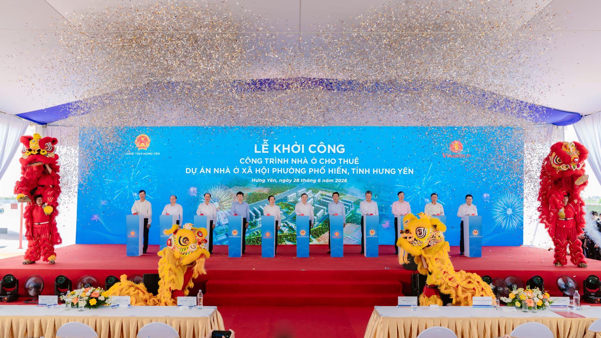 Hưng Yên: Vingroup khởi công Dự án nhà ở xã hội phường Phố Hiến