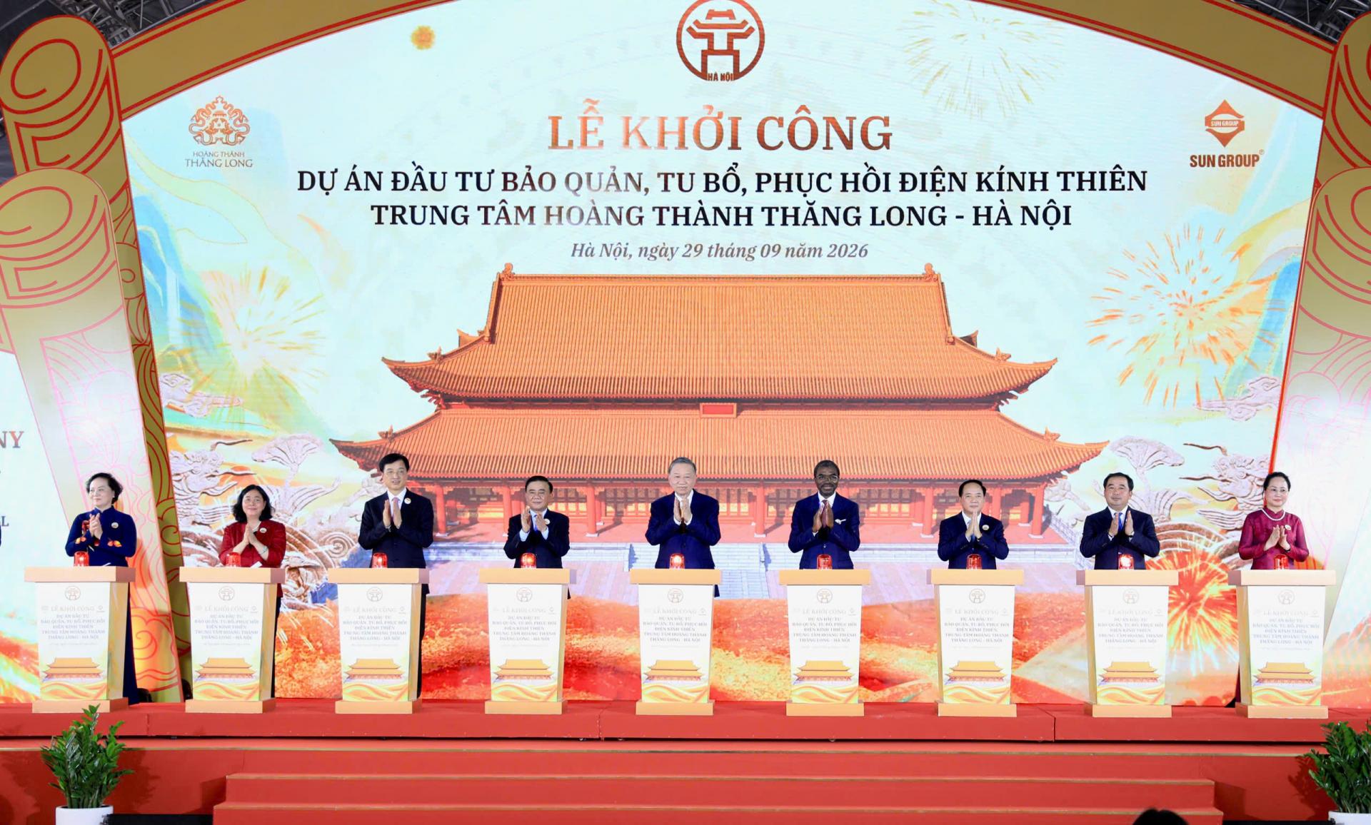 Khởi công dự án bảo quản, tu bổ, phục hồi Điện Kính Thiên