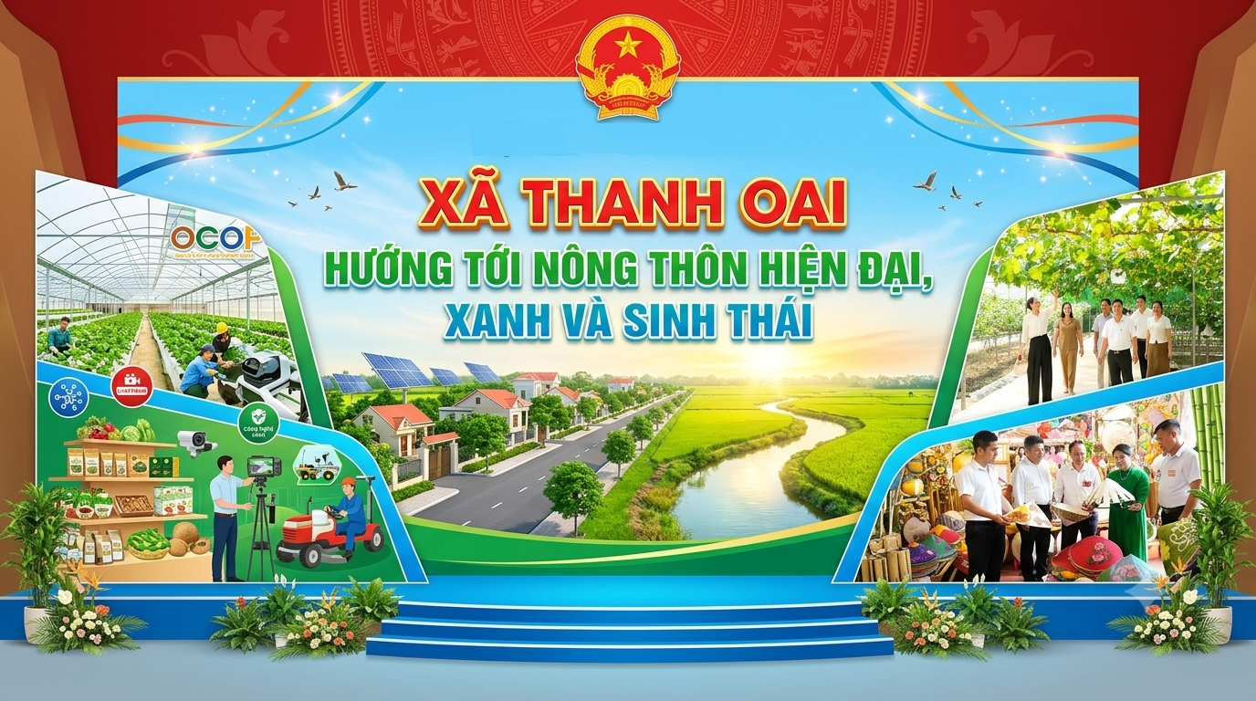 Xã Thanh Oai hướng tới nông thôn hiện đại, xanh và sinh thái