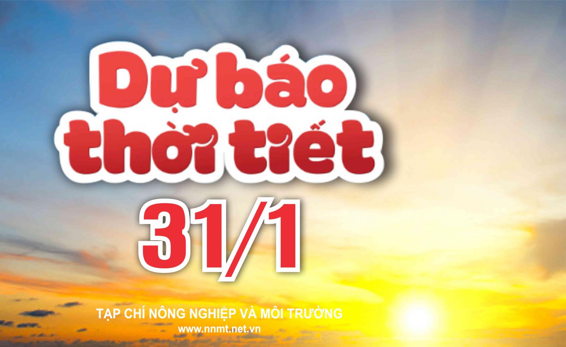 Thời tiết ngày 31/1: Không khí lạnh tràn về, miền Bắc mưa giảm nhiệt mạnh