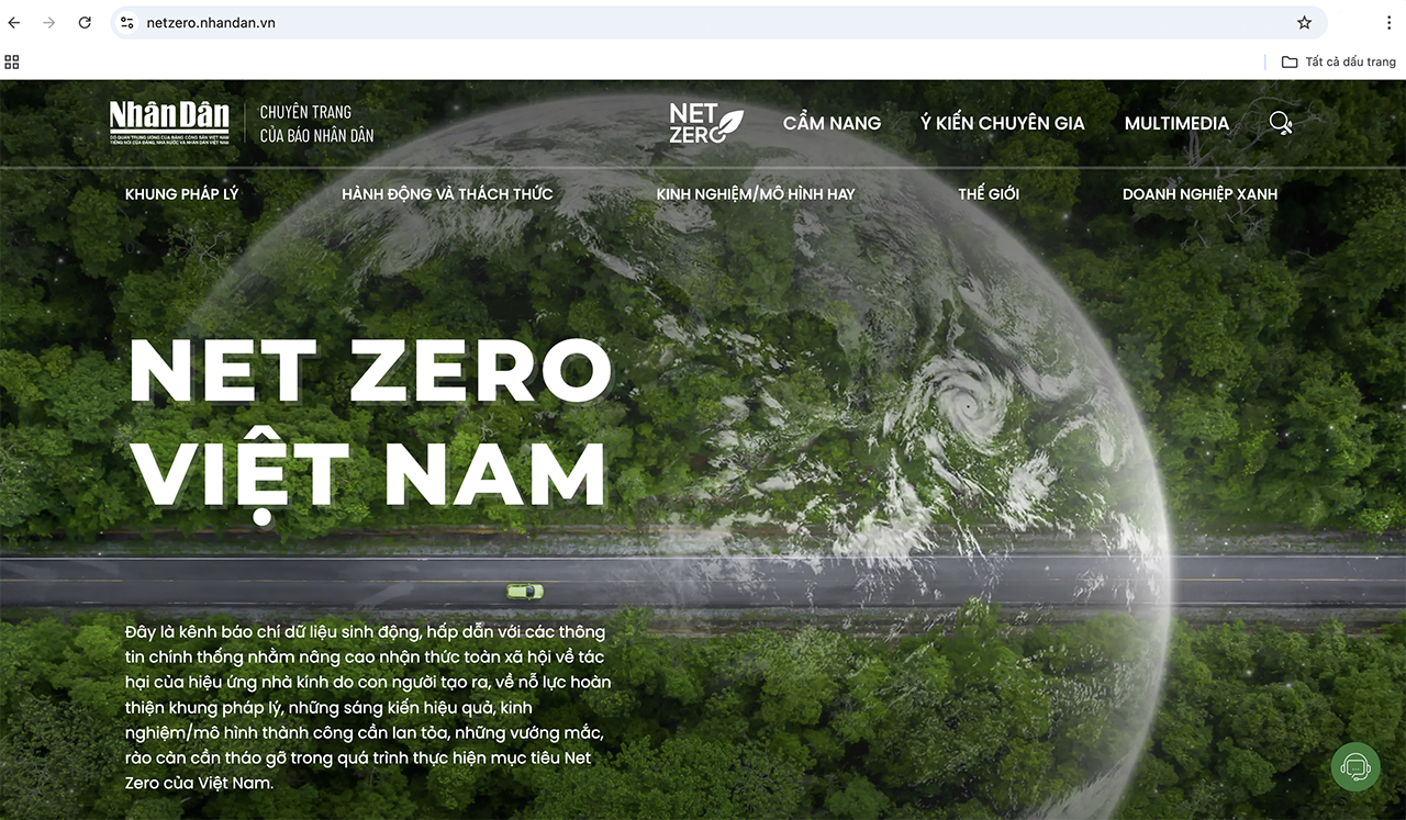 Ra mắt chính thức chuyên trang “Net Zero Việt Nam”