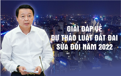 Bộ trưởng Bộ Tài nguyên và Môi trường Trần Hồng Hà trả lời trực tuyến về Dự thảo Luật Đất đai sửa đổi năm 2022