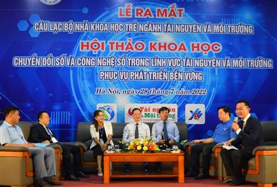 Vai trò của các Nhà khoa học trẻ trong chuyển đổi số và công nghệ số lĩnh vực tài nguyên và môi trường phục vụ phát triển bền vững