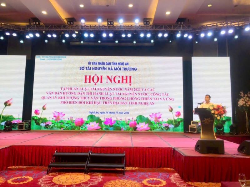 Nghệ An: Phổ biến pháp luật về tài  nguyên nước và công tác quản lý khí tượng thủy văn
