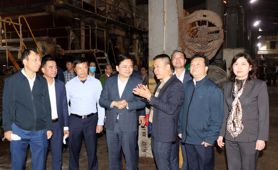 Bí thư Tỉnh uỷ Bắc Ninh kiểm tra công tác xử lý môi trường cụm công nghiệp