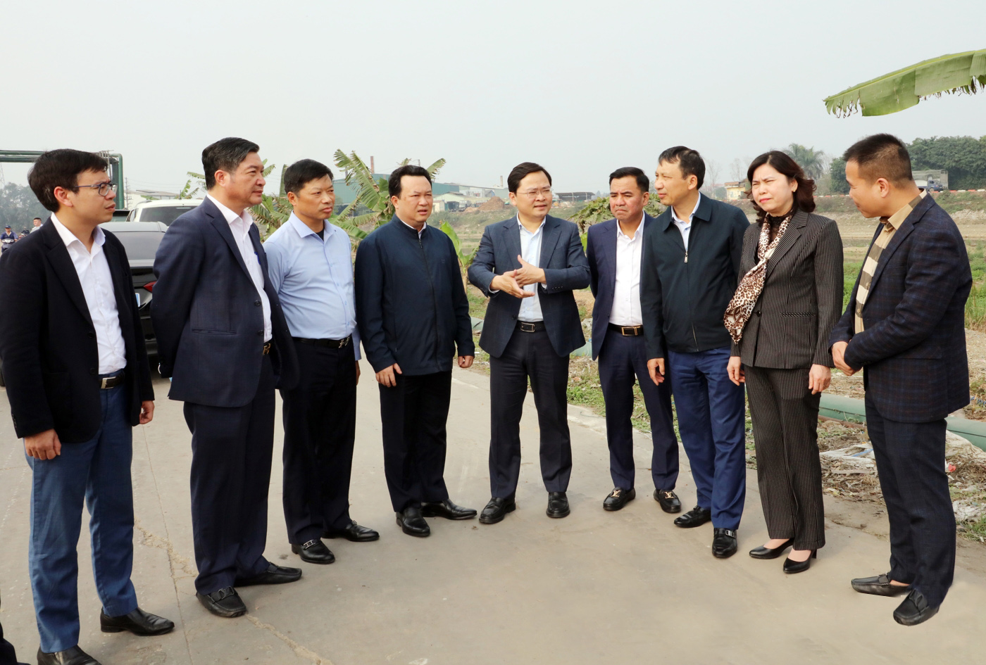 Bí thư Tỉnh uỷ Bắc Ninh kiểm tra công tác xử lý môi trường cụm công nghiệp