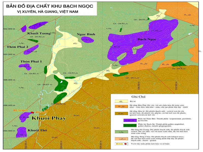 Liên đoàn Bản đồ Địa chất miền Bắc:  Phát hiện tiềm năng khoáng sản Nickel tại Hà Giang