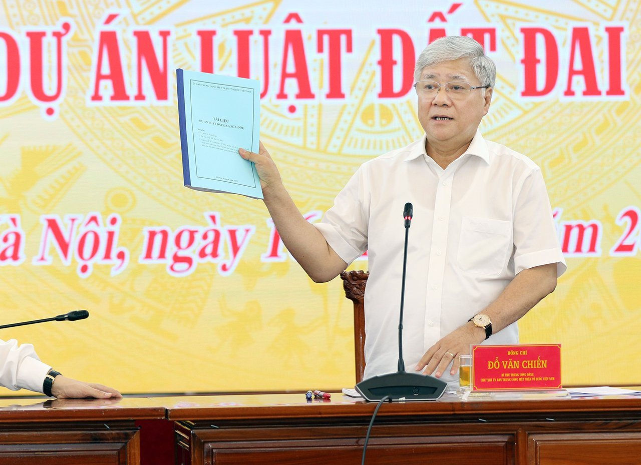 Bộ TN&MT làm việc với Ủy ban Trung ương Mặt trận Tổ quốc Việt Nam về Dự án Luật Đất đai (sửa đổi)
