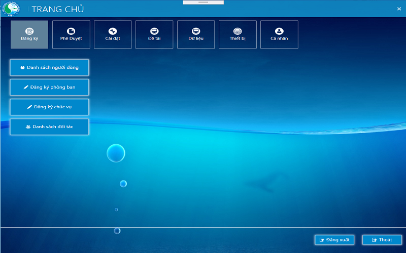 Xây dựng ứng dụng quản lý cơ sở dữ liệu đề tài, dự án, nhiệm vụ chuyên môn phục vụ quá trình chuyển đổi số tại Viện Nghiên cứu Biển và Hải đảo