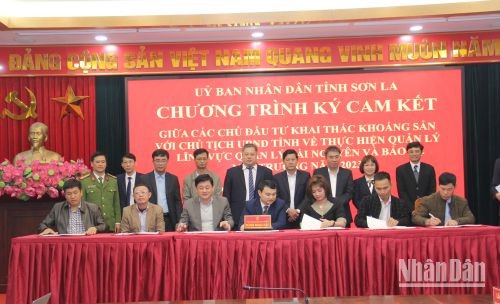 Sơn La ký cam kết tăng cường quản lý tài nguyên môi trường