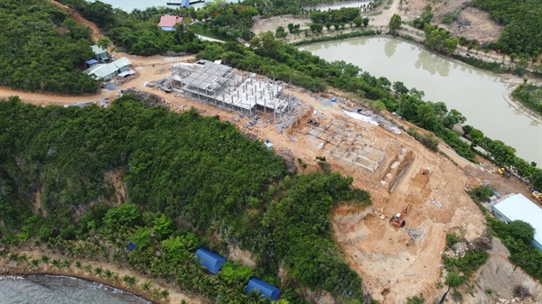 Đề nghị xử lý vi phạm tại dự án Khu du lịch sinh thái Trí Nguyên trên đảo Hòn Miễu