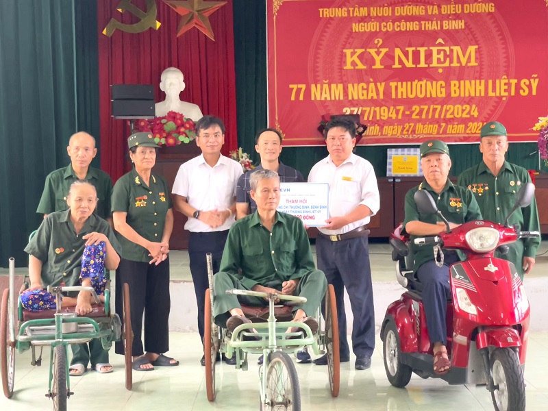 Công đoàn Công ty Nhiệt điện Thái Bình: Tri ân ngày Thương binh - Liệt sỹ 27-7