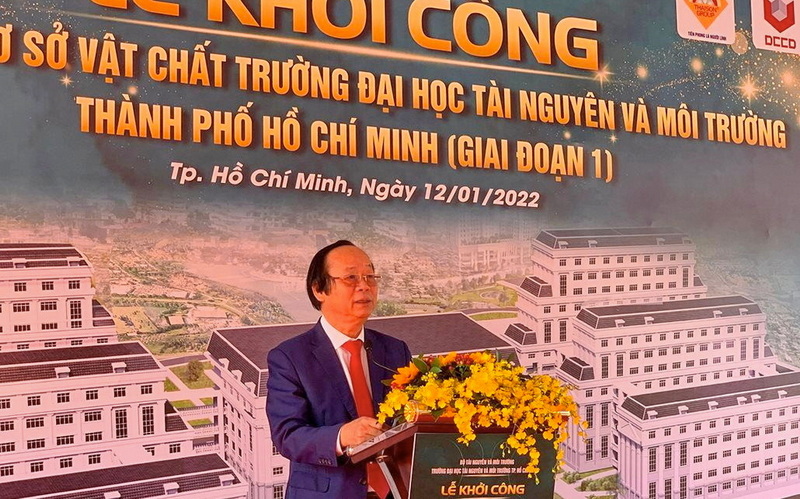 Khởi công giai đoạn 1, dự án Trường Đại học Tài nguyên và Môi trường Thành phố Hồ Chí Minh