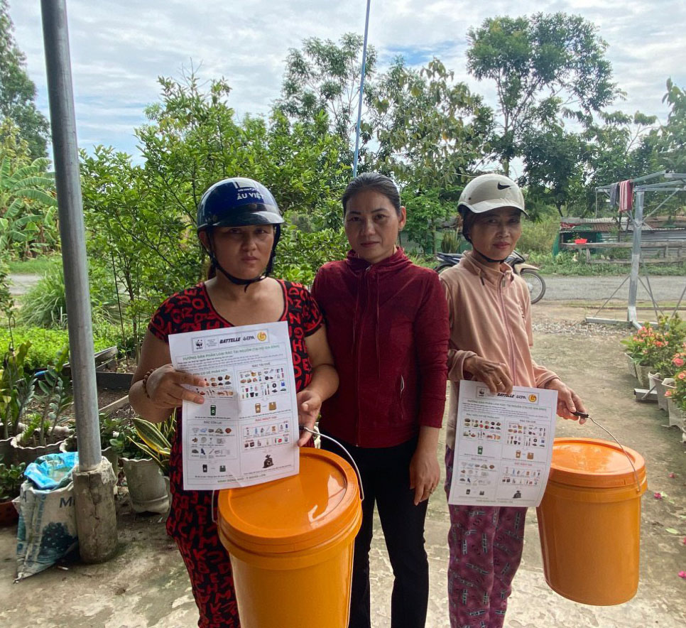 Xã Thái Trị triển khai mô hình thí điểm phân loại rác thải tại nguồn