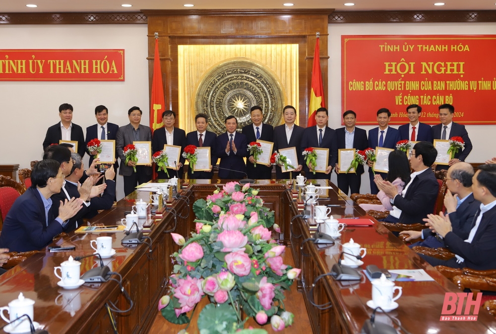 Thanh Hóa: Ban Thường vụ Tỉnh ủy quyết định 12 cán bộ nhận nhiệm vụ mới