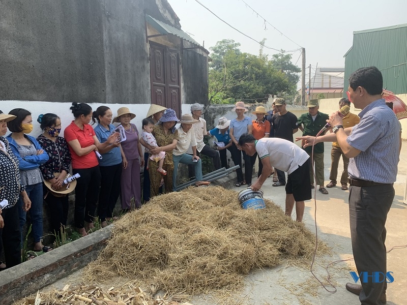 Tập huấn các kỹ thuật Xử lý rác thải cho 375 hội viên nông dân huyện Yên Định