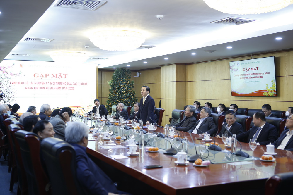Bộ TN&MT gặp mặt Lãnh đạo Bộ qua các thời kỳ nhân dịp Xuân Nhâm Dần 2022