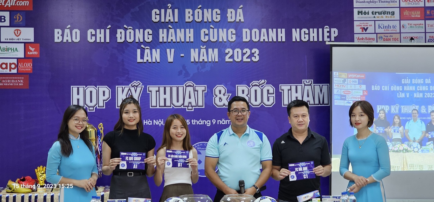 Họp kỹ thuật và bốc thăm chia bảng Giải bóng đá “Báo chí đồng hành cùng doanh nghiệp” lần 5