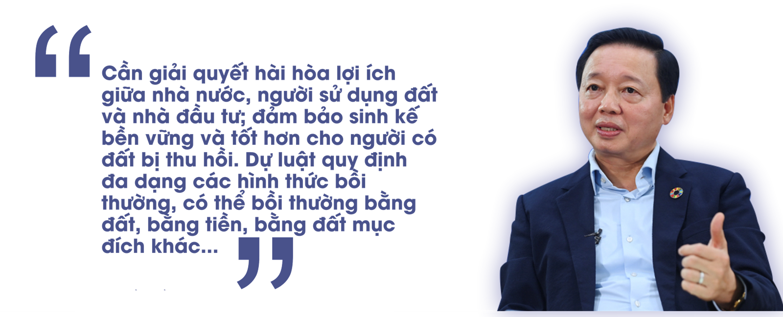 Bộ trưởng Bộ Tài nguyên và Môi trường Trần Hồng Hà trả lời trực tuyến về Dự thảo Luật Đất đai sửa đổi năm 2022