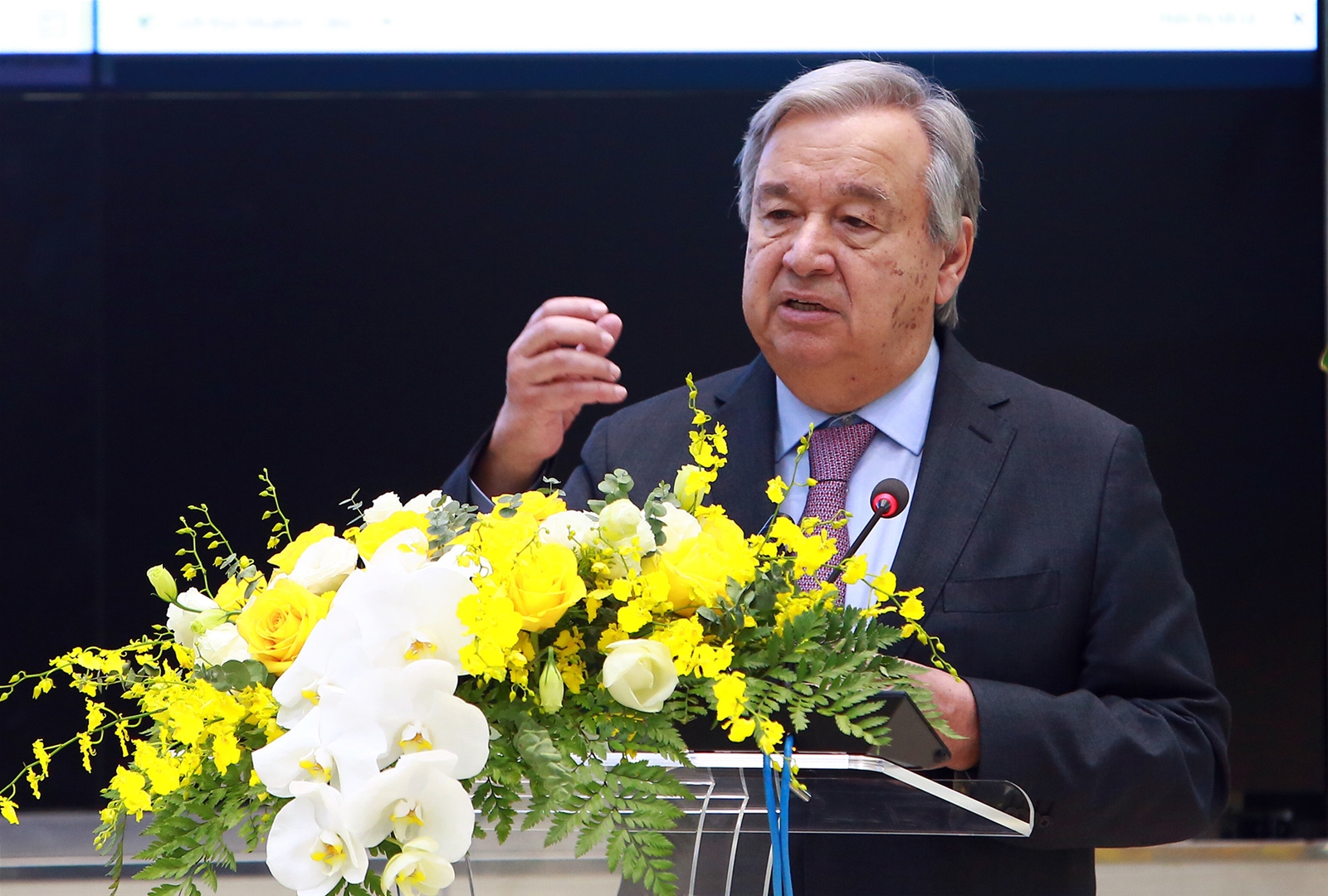 Bài phát biểu của Tổng Thư ký Liên hợp quốc António Guterres khi đến thăm Tổng cục Khí tượng thủy văn