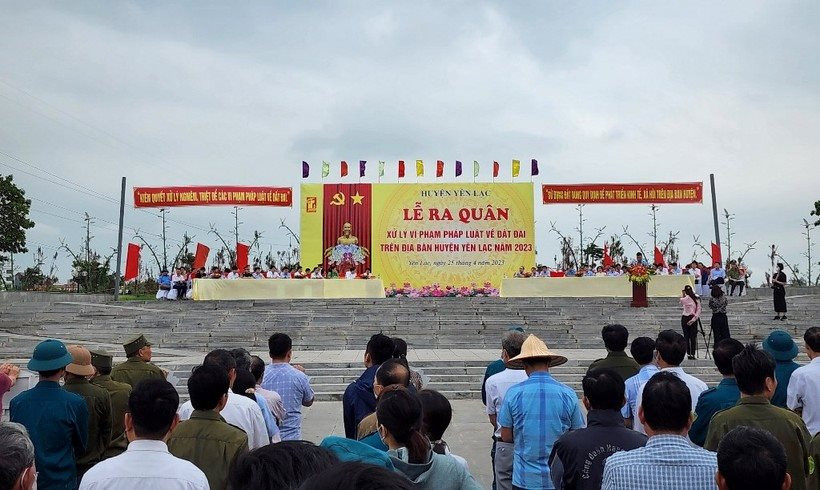 Yên Lạc (Vĩnh Phúc): Đồng loạt ra quân xử lý vi phạm đất đai